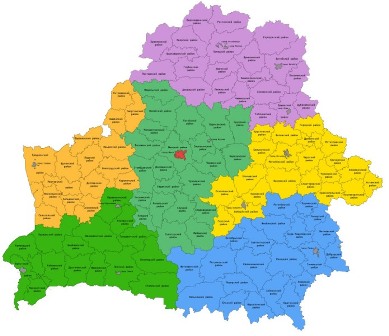 Карта Беларуси